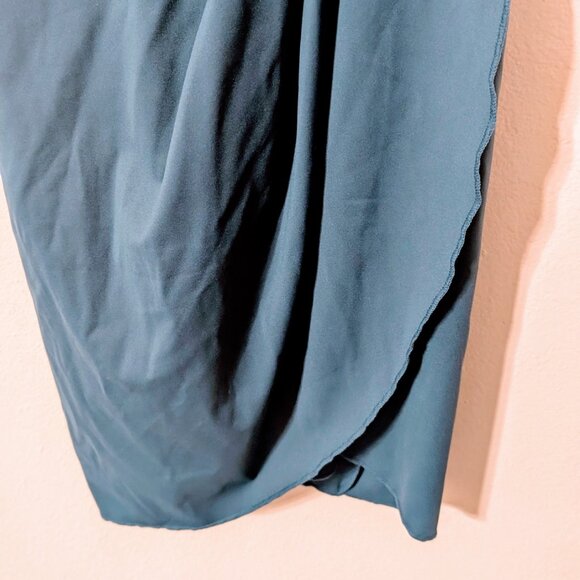 Halara Softlyzero Backless Racerback Split Asymmetric Crossover Hem Ruched Mini - Picture 7 of 7